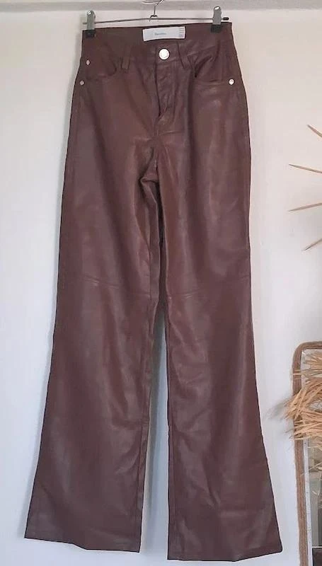 Calça larga de couro sintético – photo 3